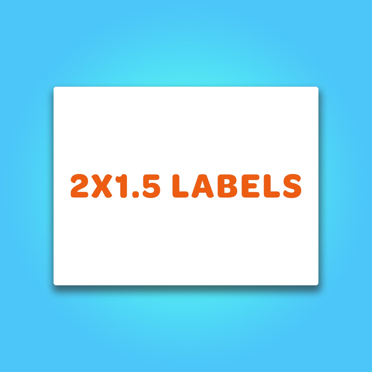 2 x 1.5 Labels