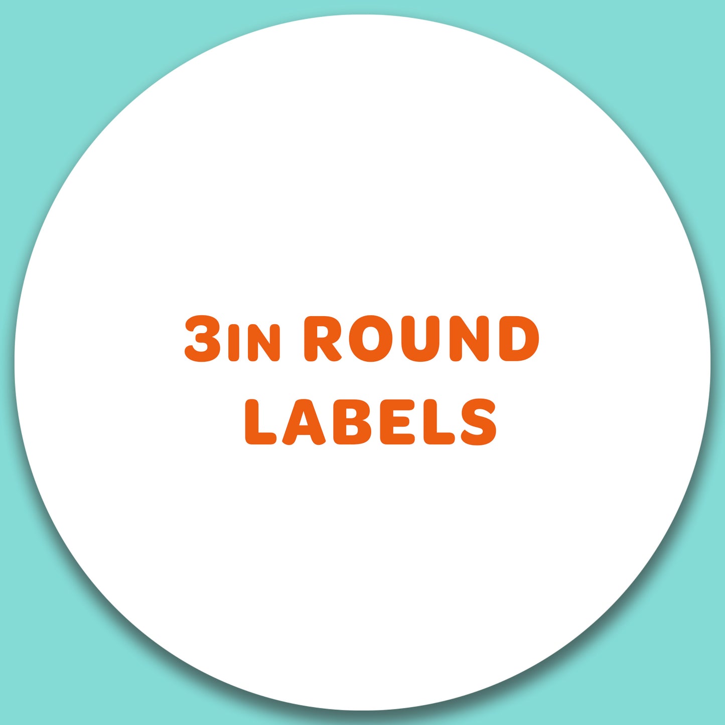 3in Circle Labels