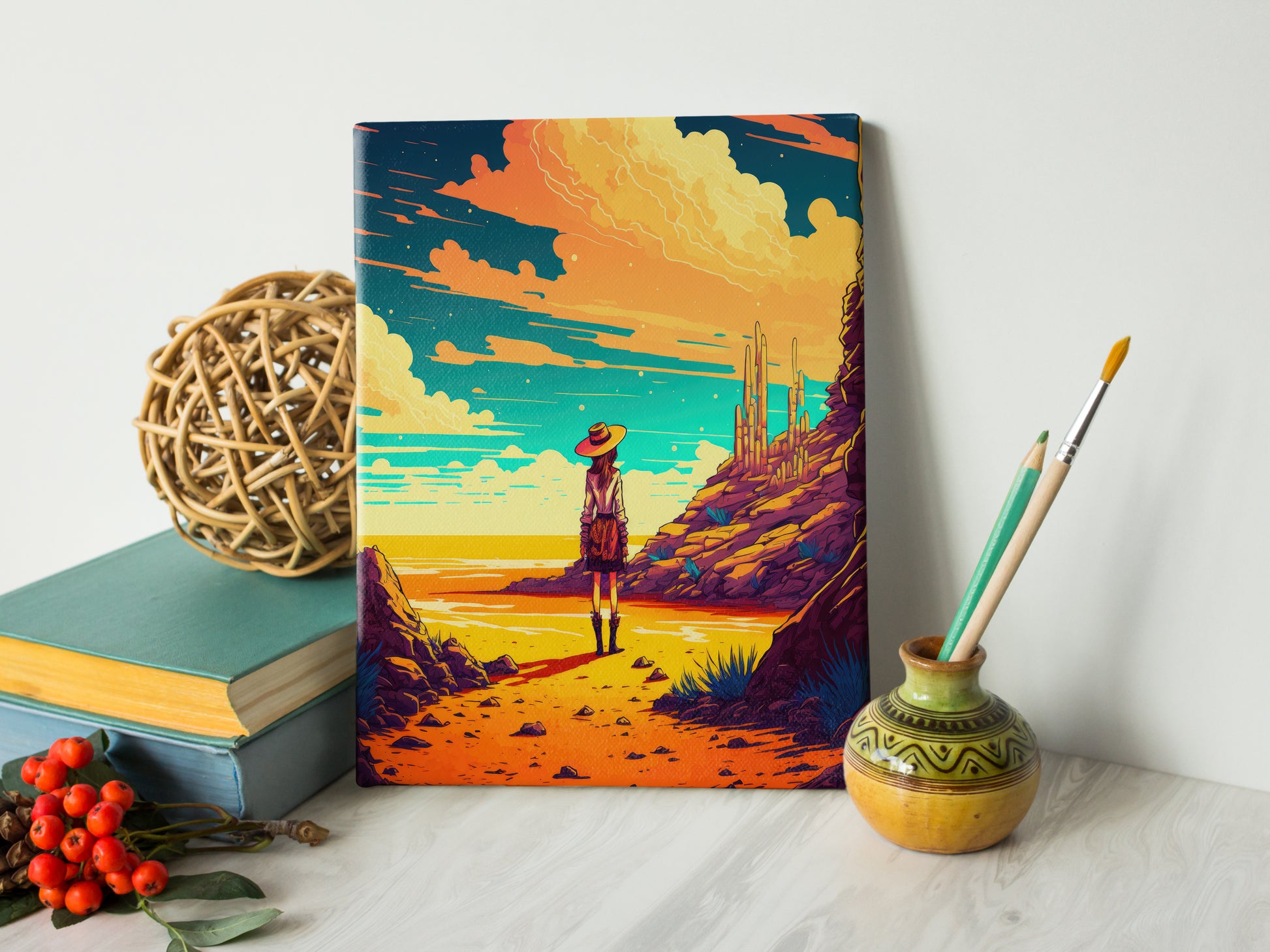 How Custom Canvas Prints Are Stretched In An Art Shop