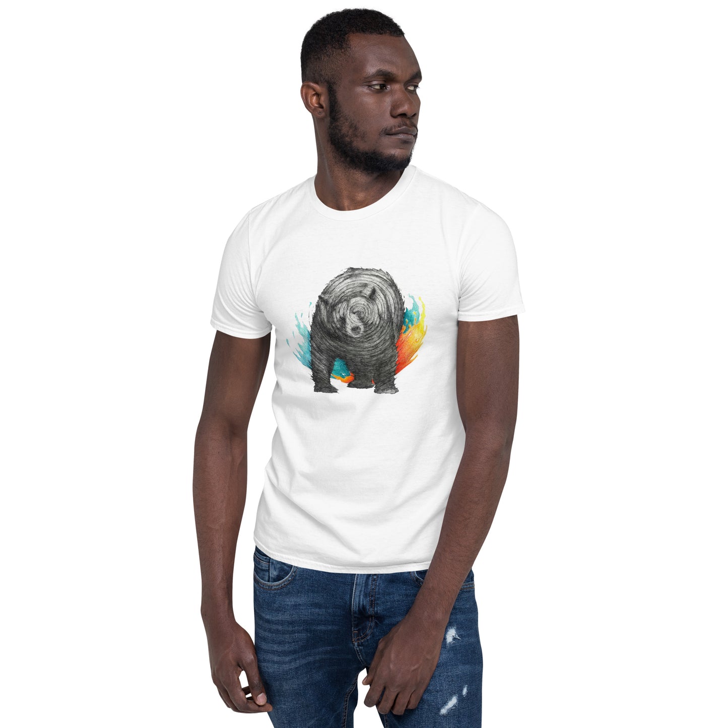Shaking Bear - Short-Sleeve Unisex T-Shirt