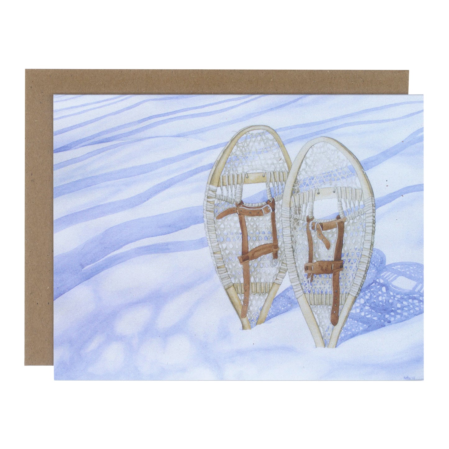Ketha Newman Art Card - Snowshoes