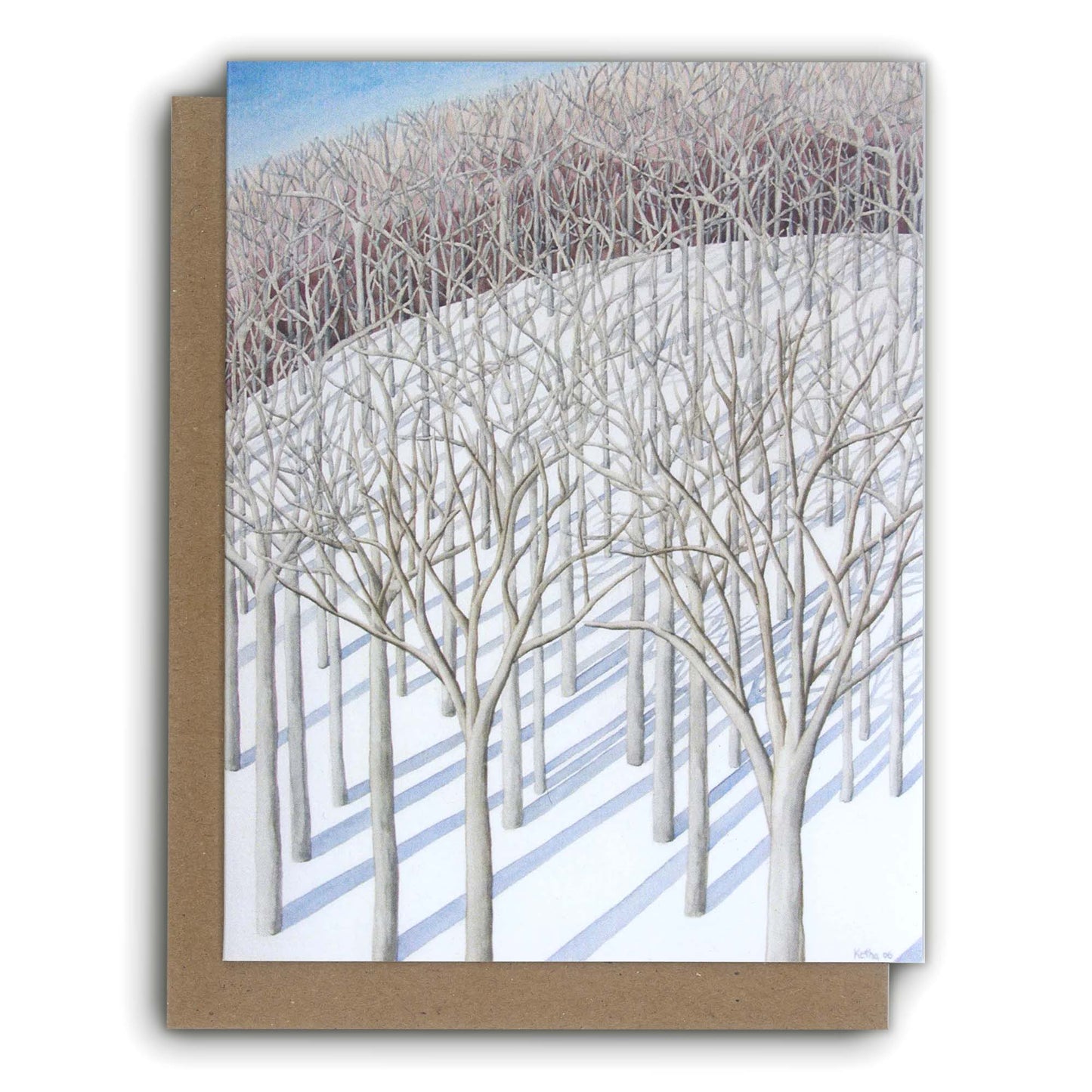 Ketha Newman Art Card - Hill in Winter